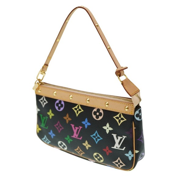 Louis Vuitton Monogram Multicolor Accessory Noir Pouch - Picture 1 of 9